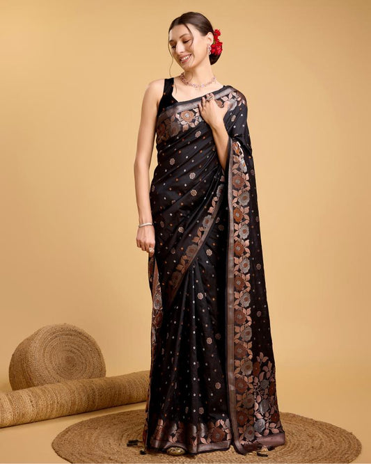 Best Wedding Banarasi Silk Saree With Rich Pallu