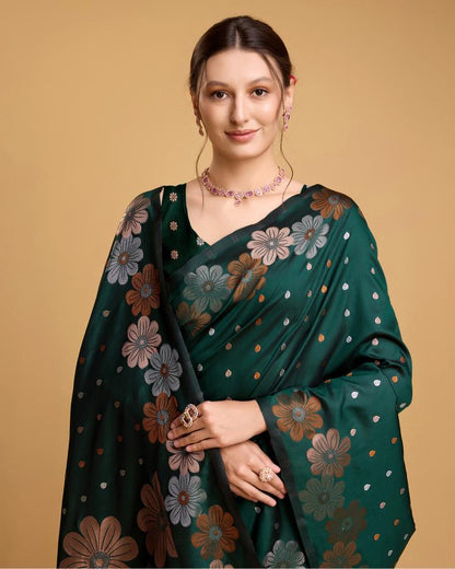 Best Wedding Banarasi Silk Saree With Rich Pallu