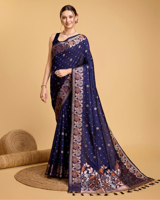 Best Wedding Banarasi Silk Saree With Rich Pallu