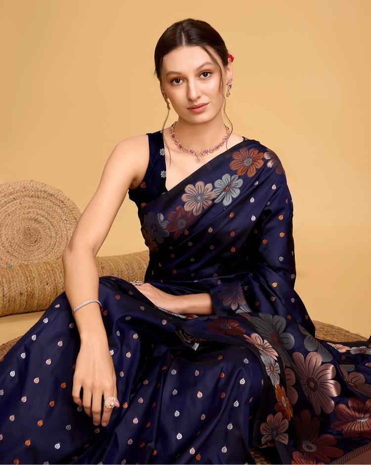 Best Wedding Banarasi Silk Saree With Rich Pallu