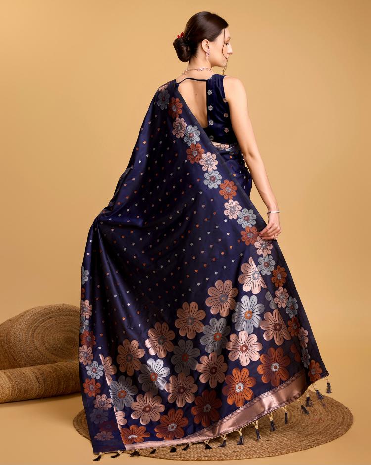 Best Wedding Banarasi Silk Saree With Rich Pallu