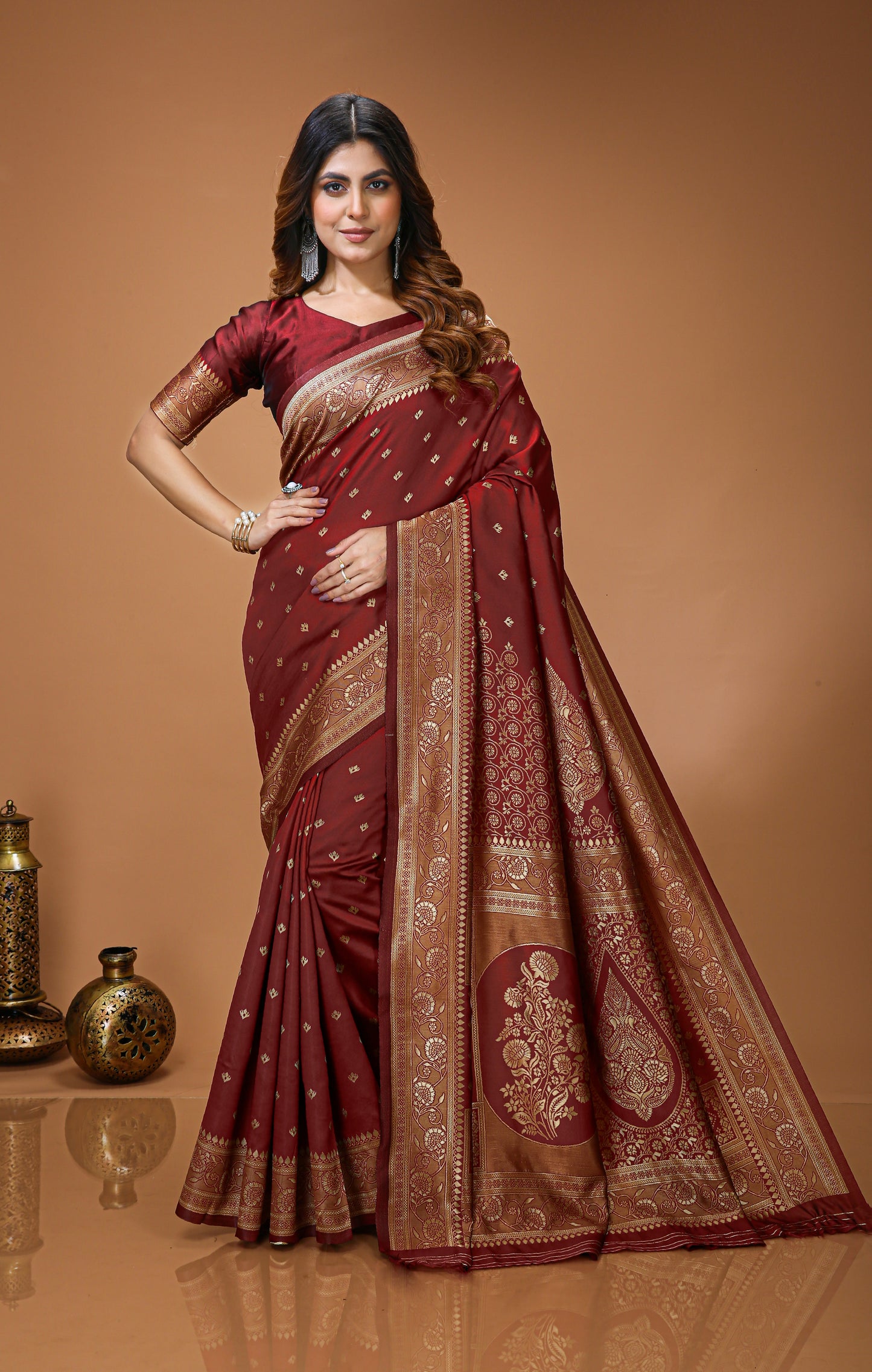 Winsome Soft Silk Saree With Lovely Blouse Piece