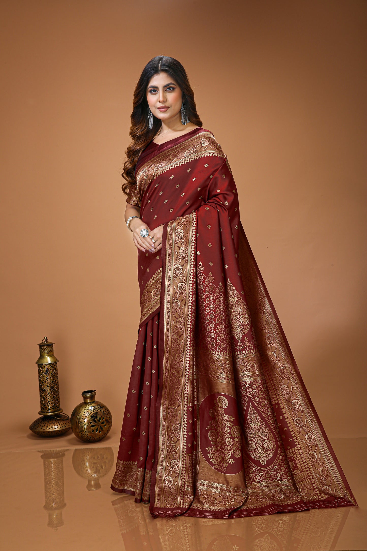 Winsome Soft Silk Saree With Lovely Blouse Piece
