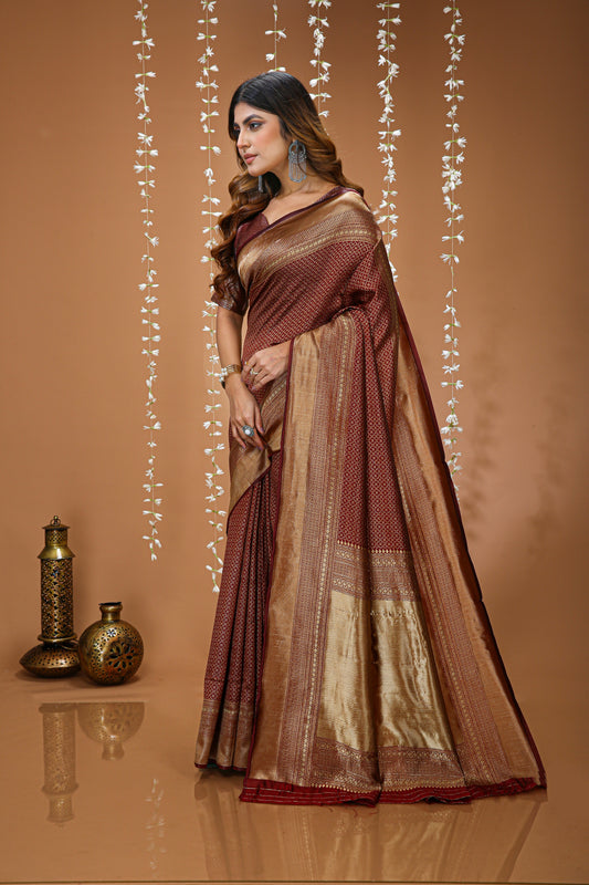 Heavenly Soft Silk Saree With Charming Blouse Piece