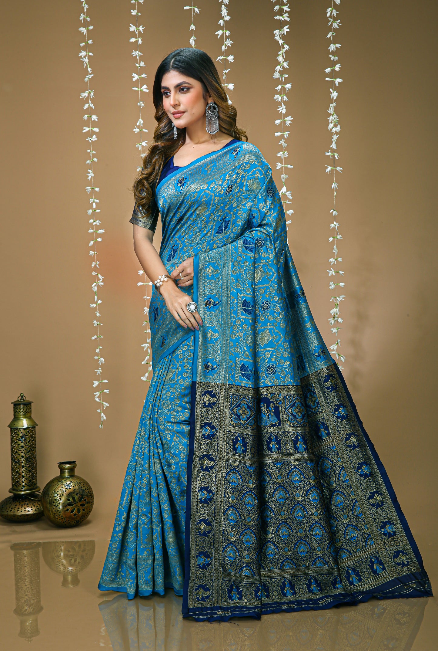 Very Pleasing Soft Silk Saree With Beautiful Blouse Peice