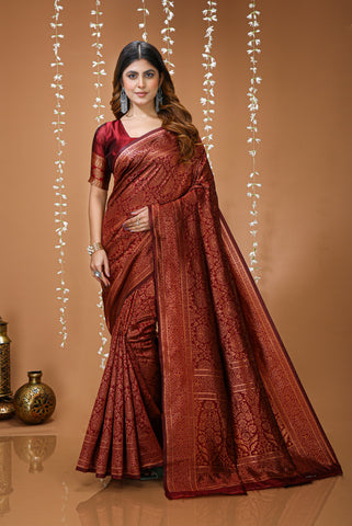 Very Good-looking soft Silk Saree With Zari Weaving