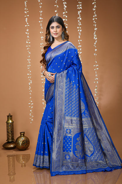 Winsome Soft Silk Saree With Lovely Blouse Piece