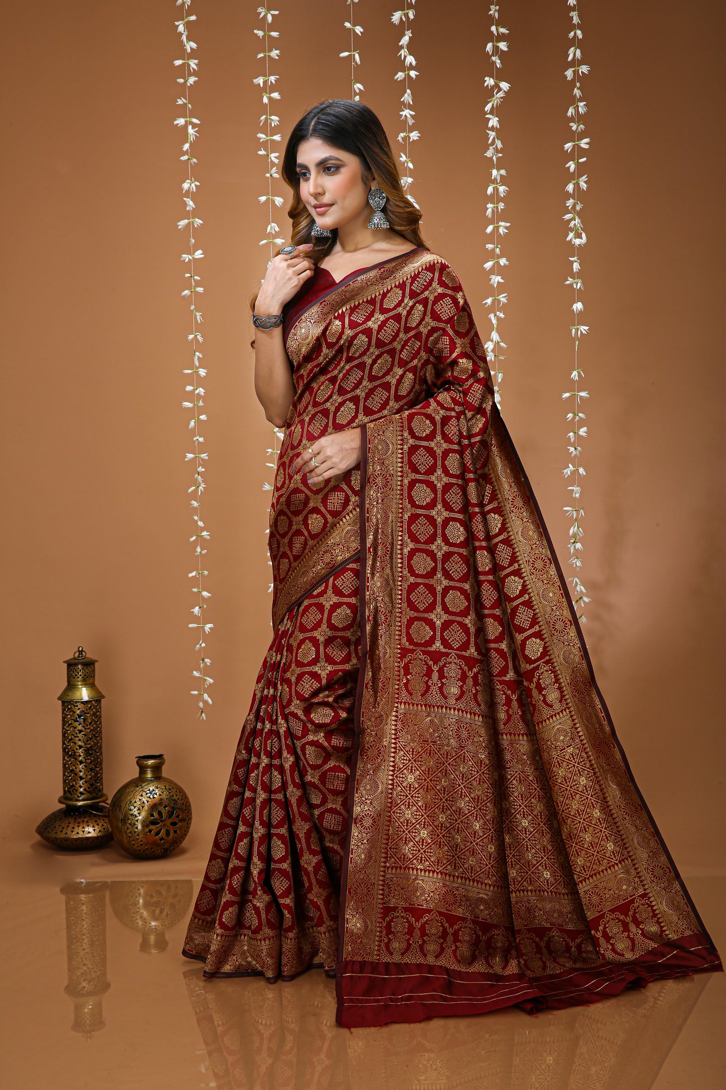Very Engaging Soft Silk Saree With Beautiful Blouse Piece