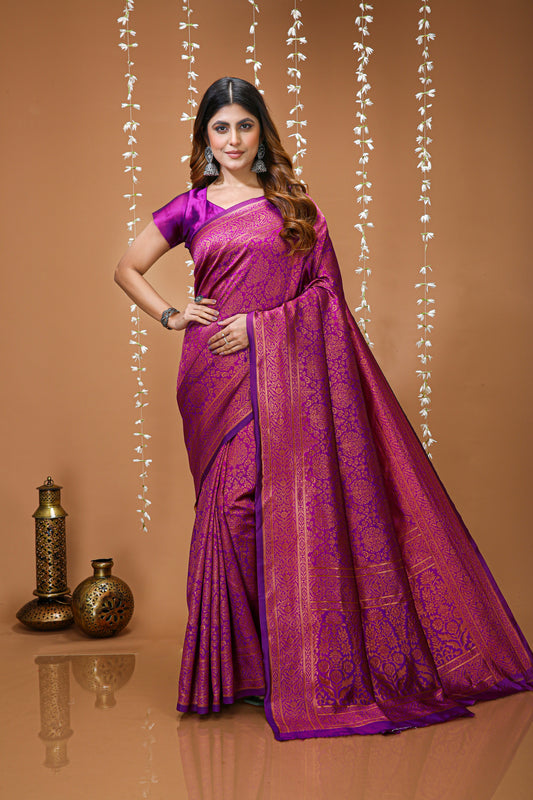 Very Good-looking soft Silk Saree With Zari Weaving