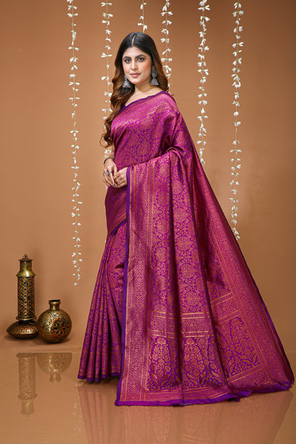 Very Good-looking soft Silk Saree With Zari Weaving