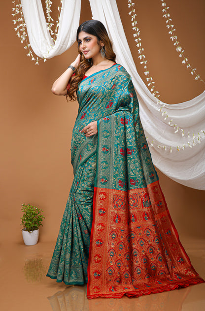 Very Pleasing Soft Silk Saree With Beautiful Blouse Peice