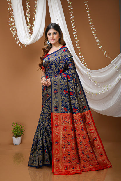 Very Pleasing Soft Silk Saree With Beautiful Blouse Peice