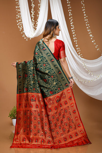 Very Pleasing Soft Silk Saree With Beautiful Blouse Peice