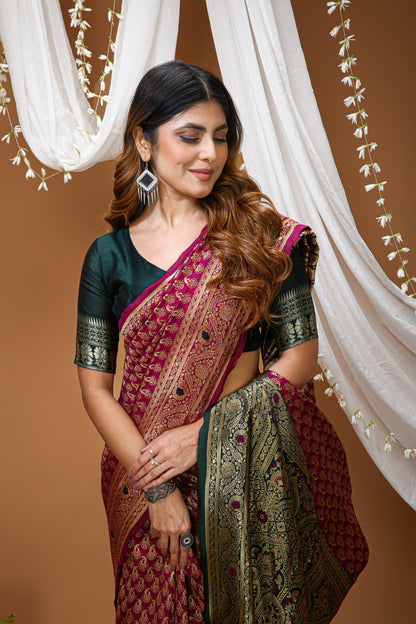 Very Attractive Kanchipuram Soft Silk Saree