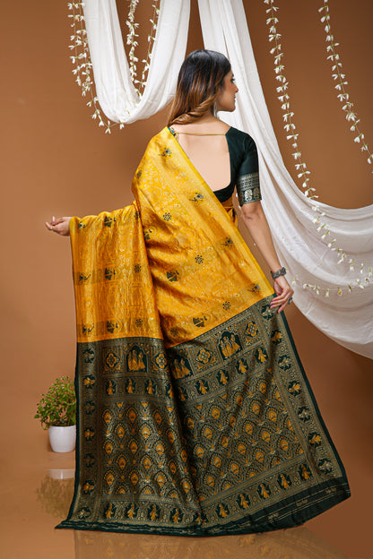 Very Pleasing Soft Silk Saree With Beautiful Blouse Peice