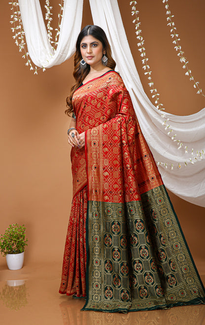 Ravishing Soft Silk Saree With Lovely Blouse Piece