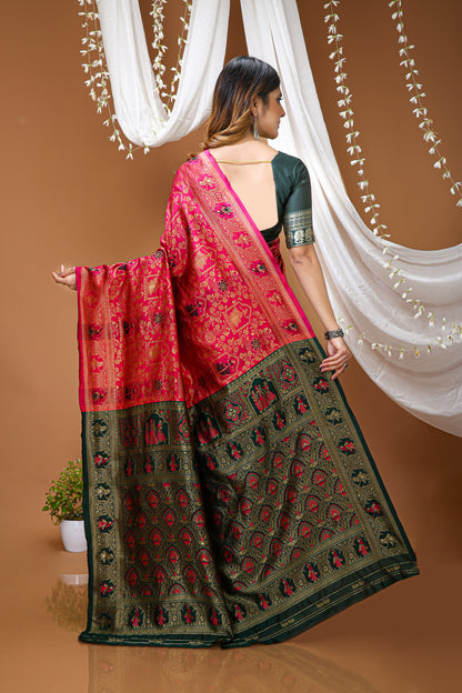 Very Pleasing Soft Silk Saree With Beautiful Blouse Peice