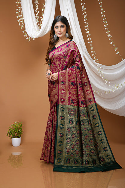 Very Pleasing Soft Silk Saree With Beautiful Blouse Peice