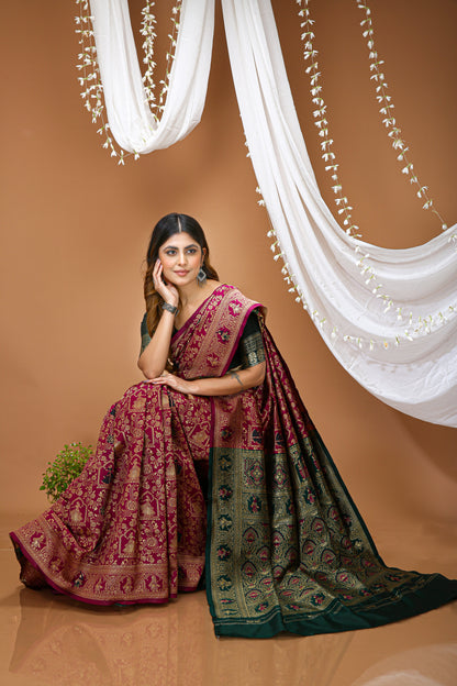 Very Pleasing Soft Silk Saree With Beautiful Blouse Peice