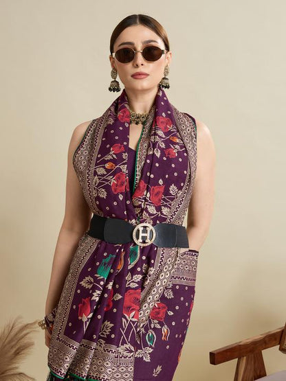 Best Wedding Banarasi Silk Saree With Rich Pallu