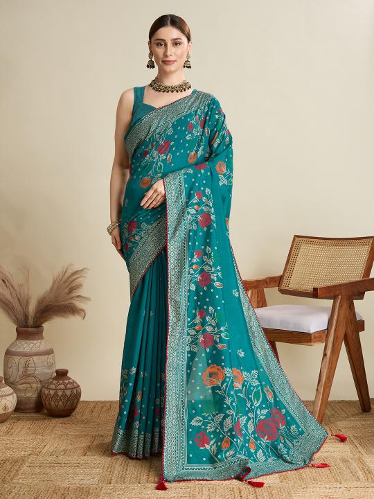 Best Wedding Banarasi Silk Saree With Rich Pallu