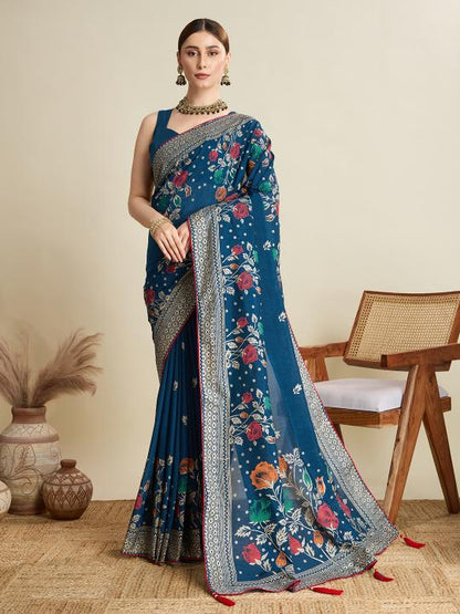 Best Wedding Banarasi Silk Saree With Rich Pallu