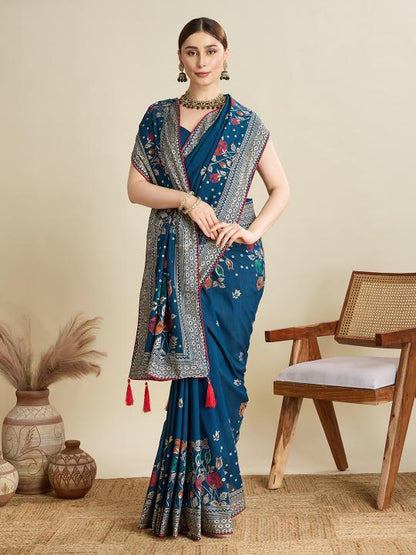 Best Wedding Banarasi Silk Saree With Rich Pallu