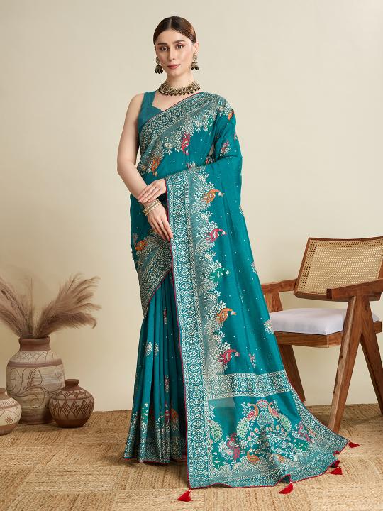 Best Wedding Banarasi Silk Saree With Rich Pallu