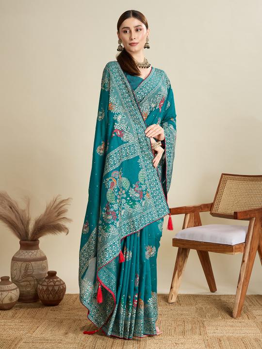 Best Wedding Banarasi Silk Saree With Rich Pallu