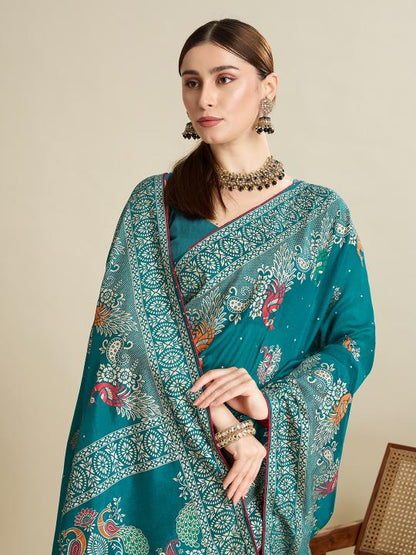 Best Wedding Banarasi Silk Saree With Rich Pallu