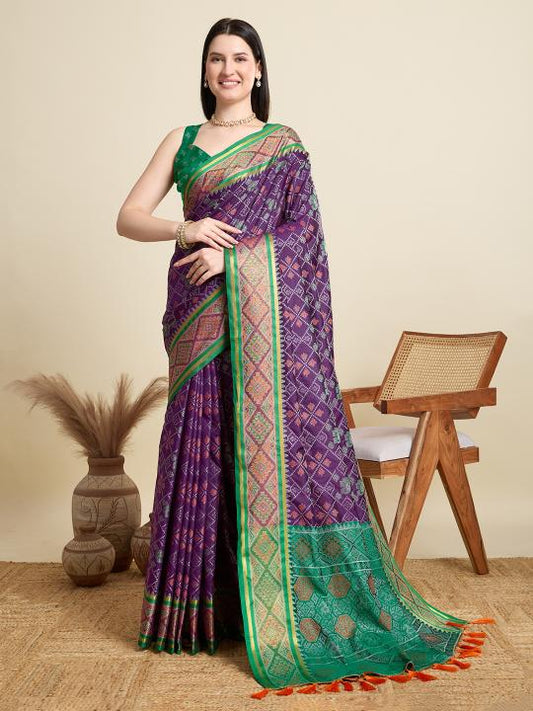 Most Beautiful Weaving Banarasi Silk Saree With Rich Pallu