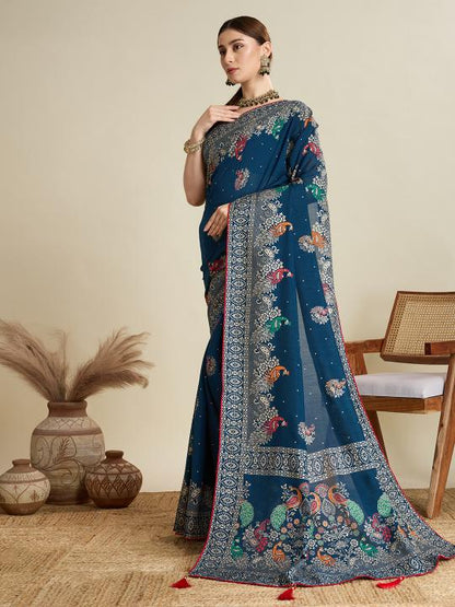 Best Wedding Banarasi Silk Saree With Rich Pallu