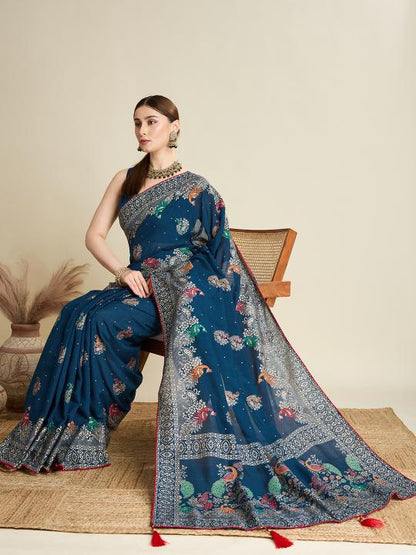 Best Wedding Banarasi Silk Saree With Rich Pallu