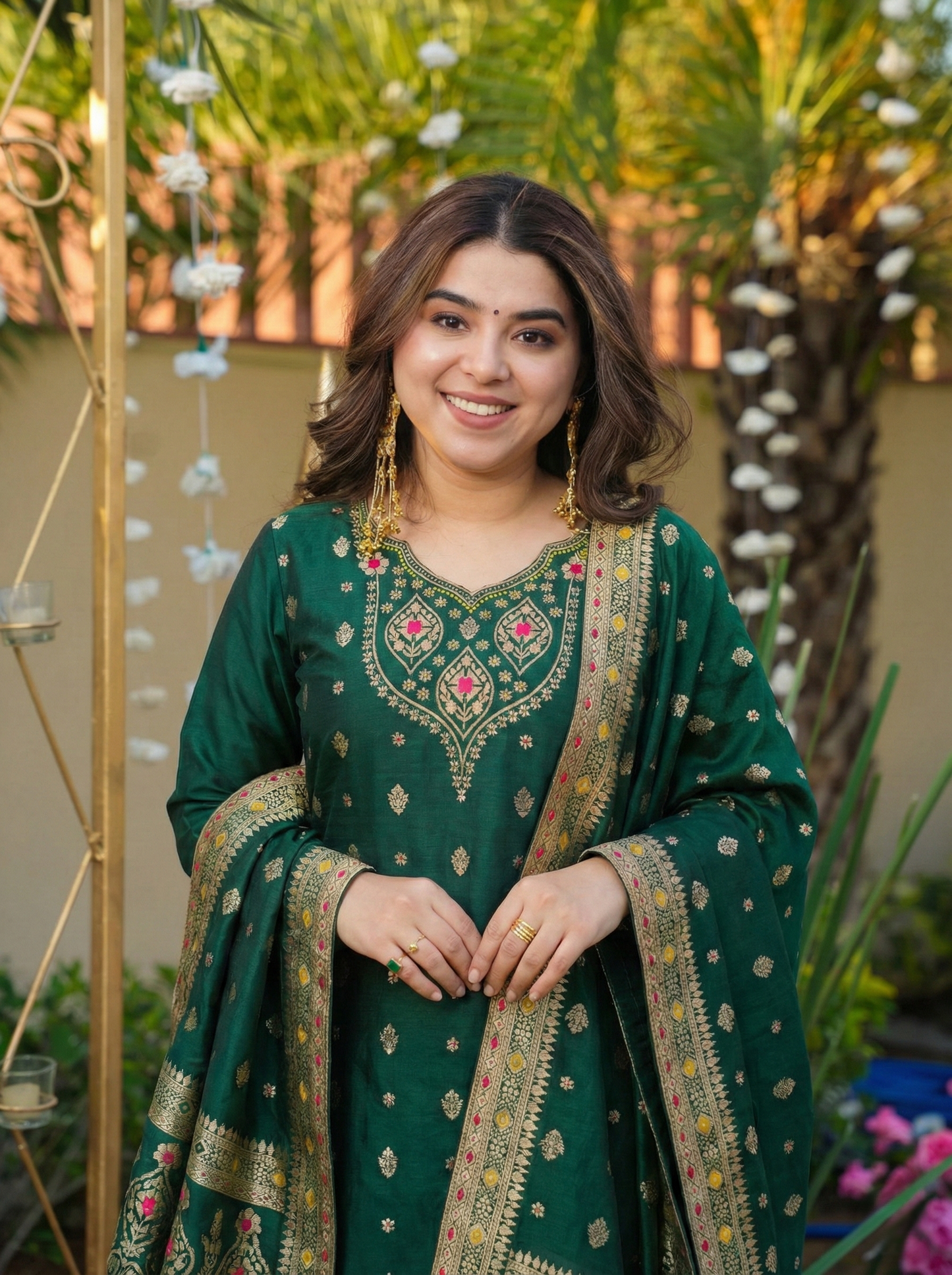 Zivara Heritage Jequard Weaving Suit Set