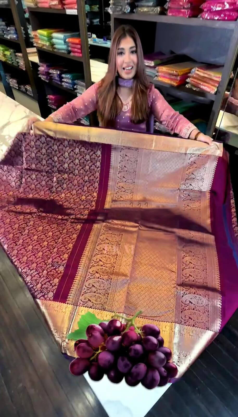 Irresistible Purple Soft Banarasi Silk Saree With Beautiful Blouse Piece