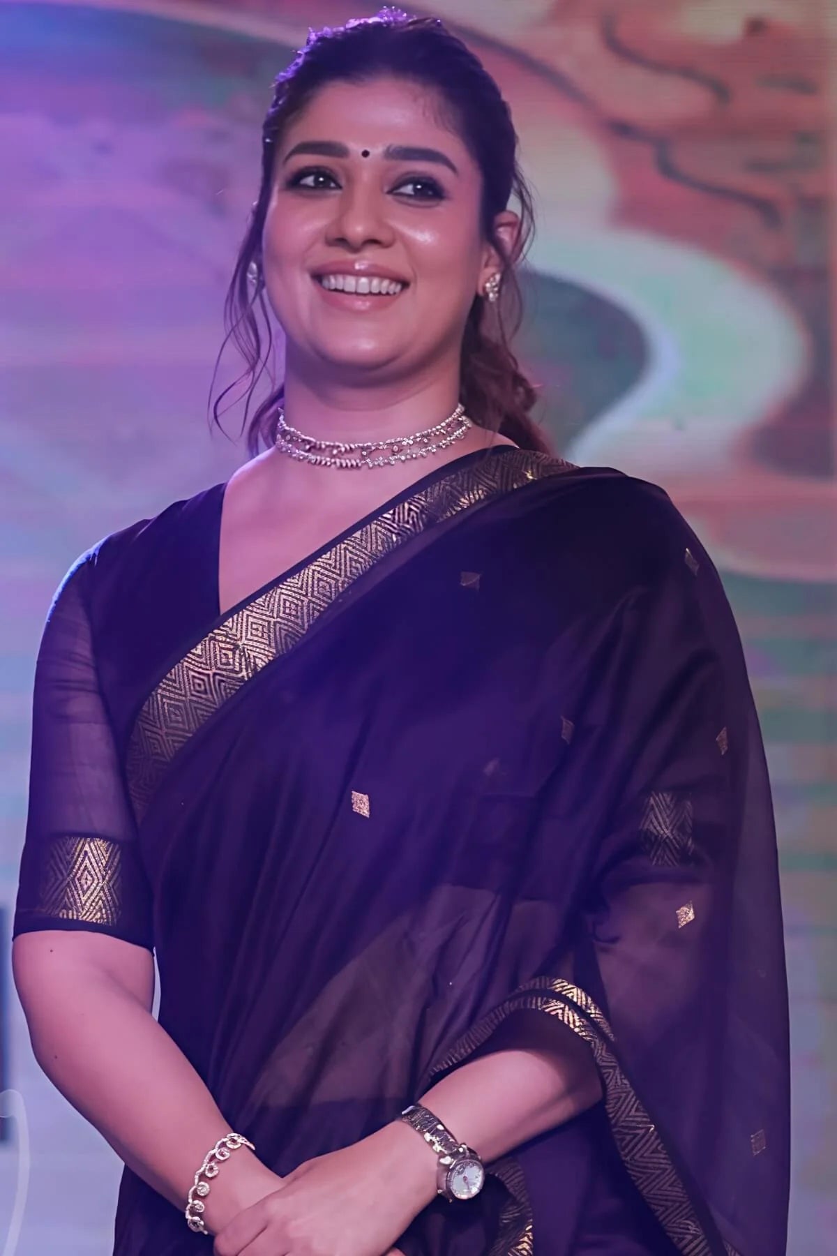 Bollywood Style Purple Cotton Silk Saree With Stunning Blouse Piece