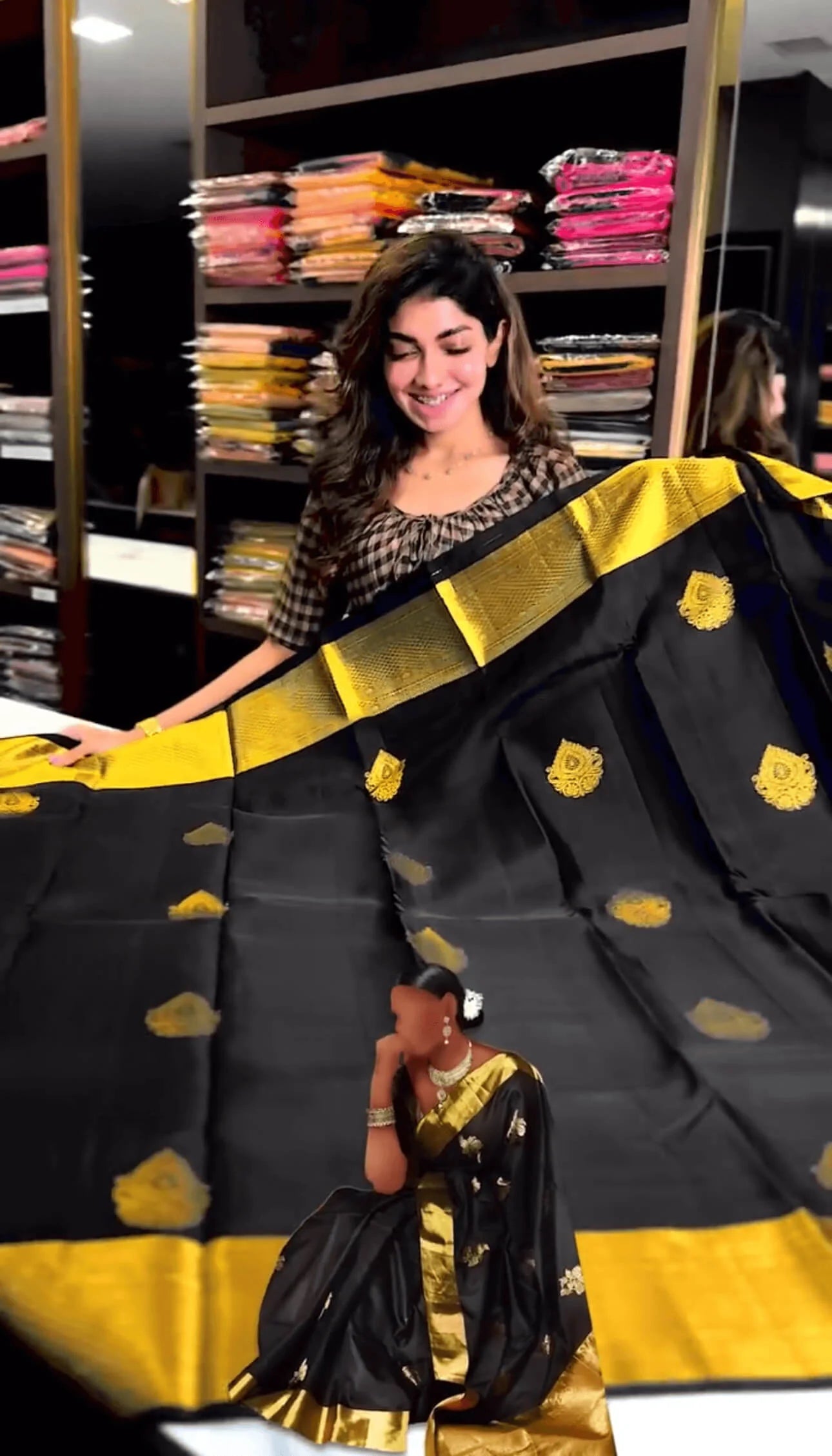 Pleasing Black Soft Banarasi Silk Saree With Beautiful Blouse Piece