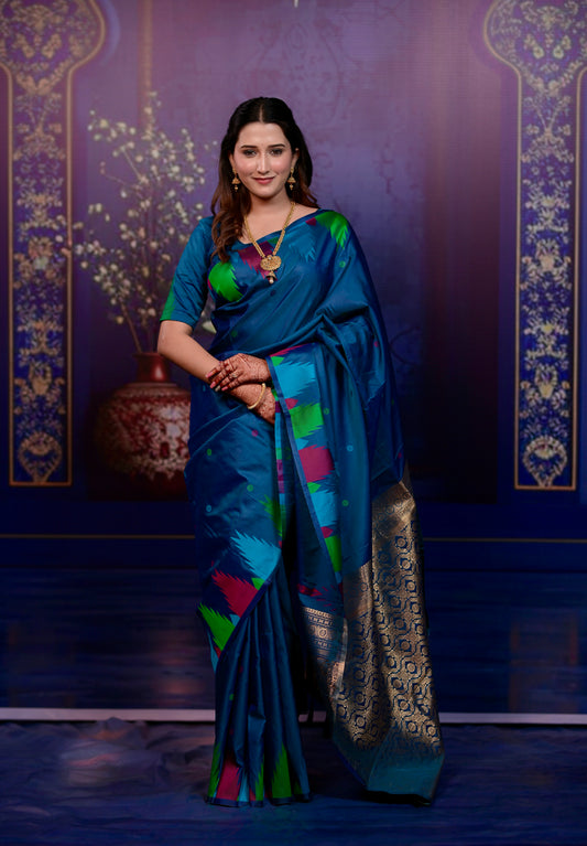 Very Ravishing Soft Silk Saree With Zari Weaving