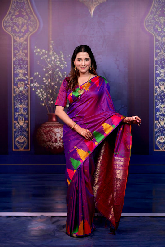 Very Ravishing Soft Silk Saree With Zari Weaving