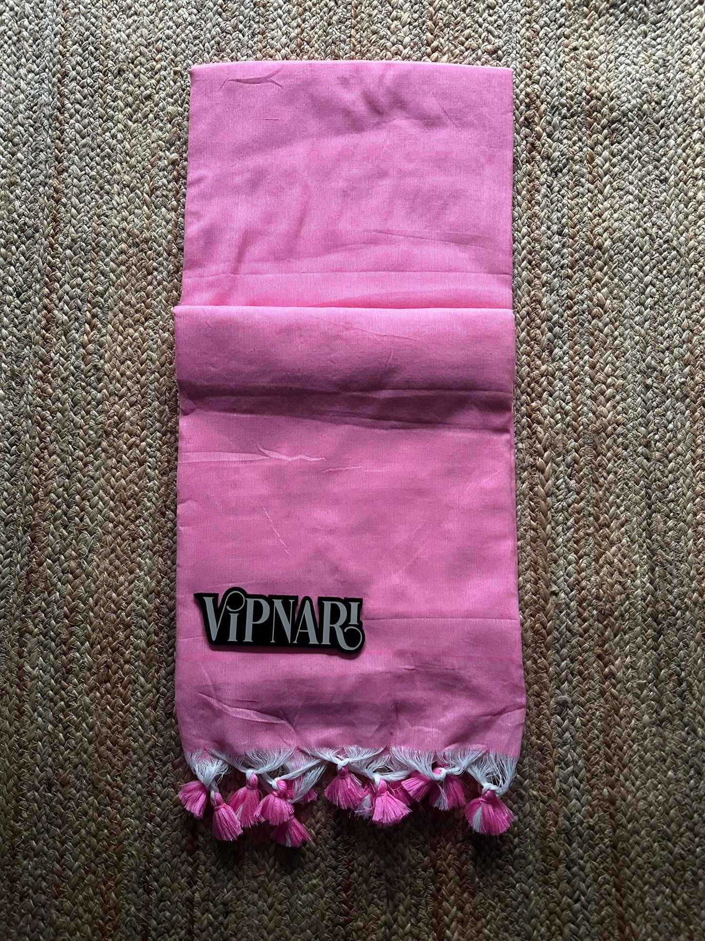 Pure Handloom Cotton Saree With Stitched Designer Handwork Blouse
