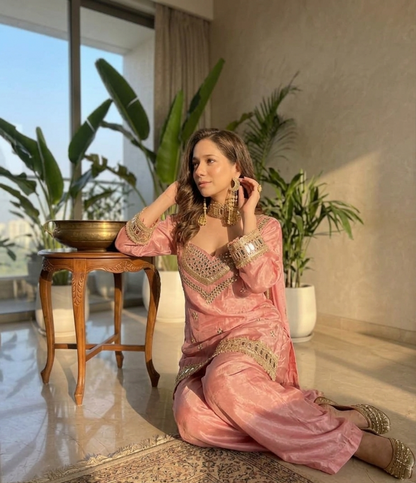 Surmayi Noor Mirror Work Suit Set