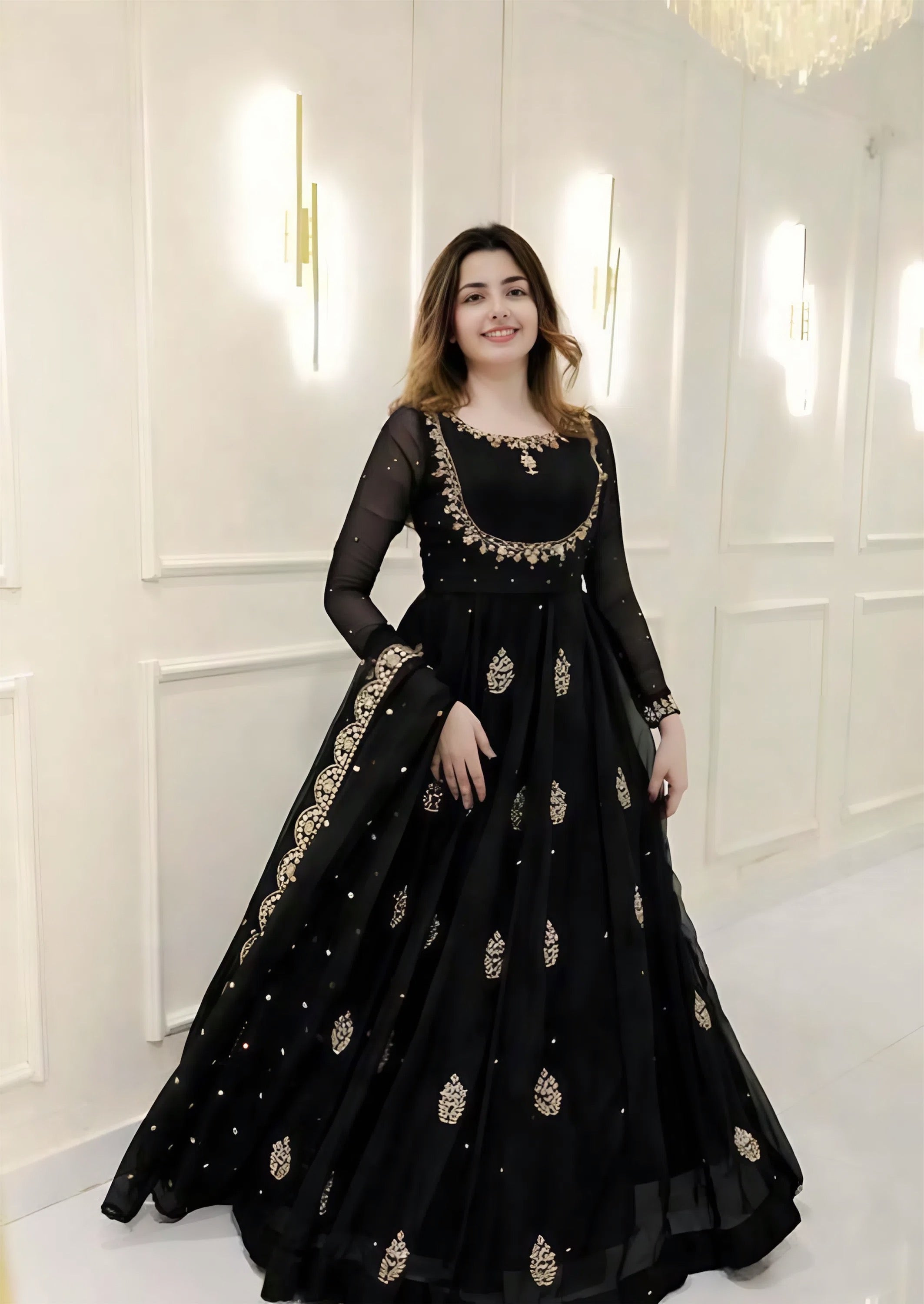 Rajnandini Anarkali Gown With Dupatta Set