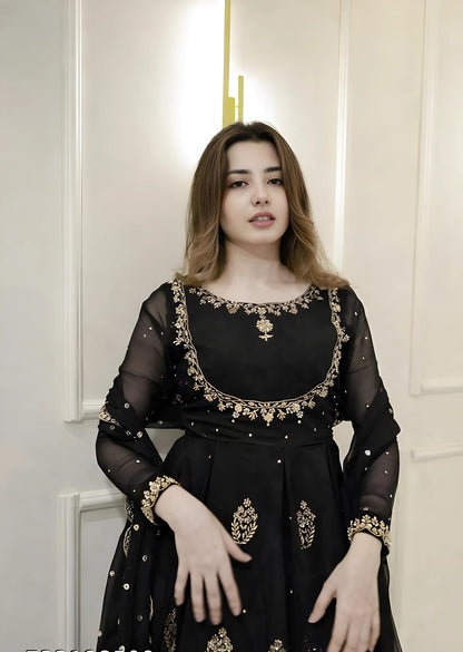 Rajnandini Anarkali Gown With Dupatta Set