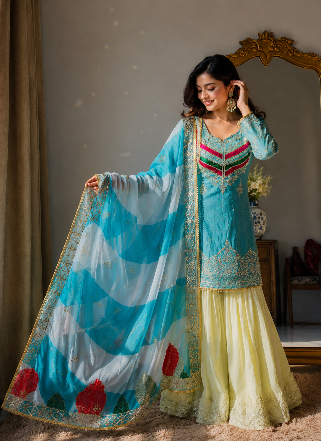 Fiza Royale Embroidered Suit Set