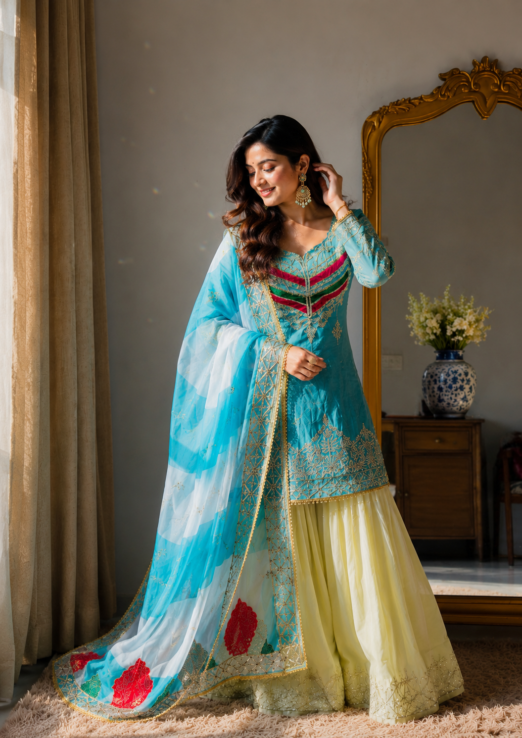 Fiza Royale Embroidered Suit Set