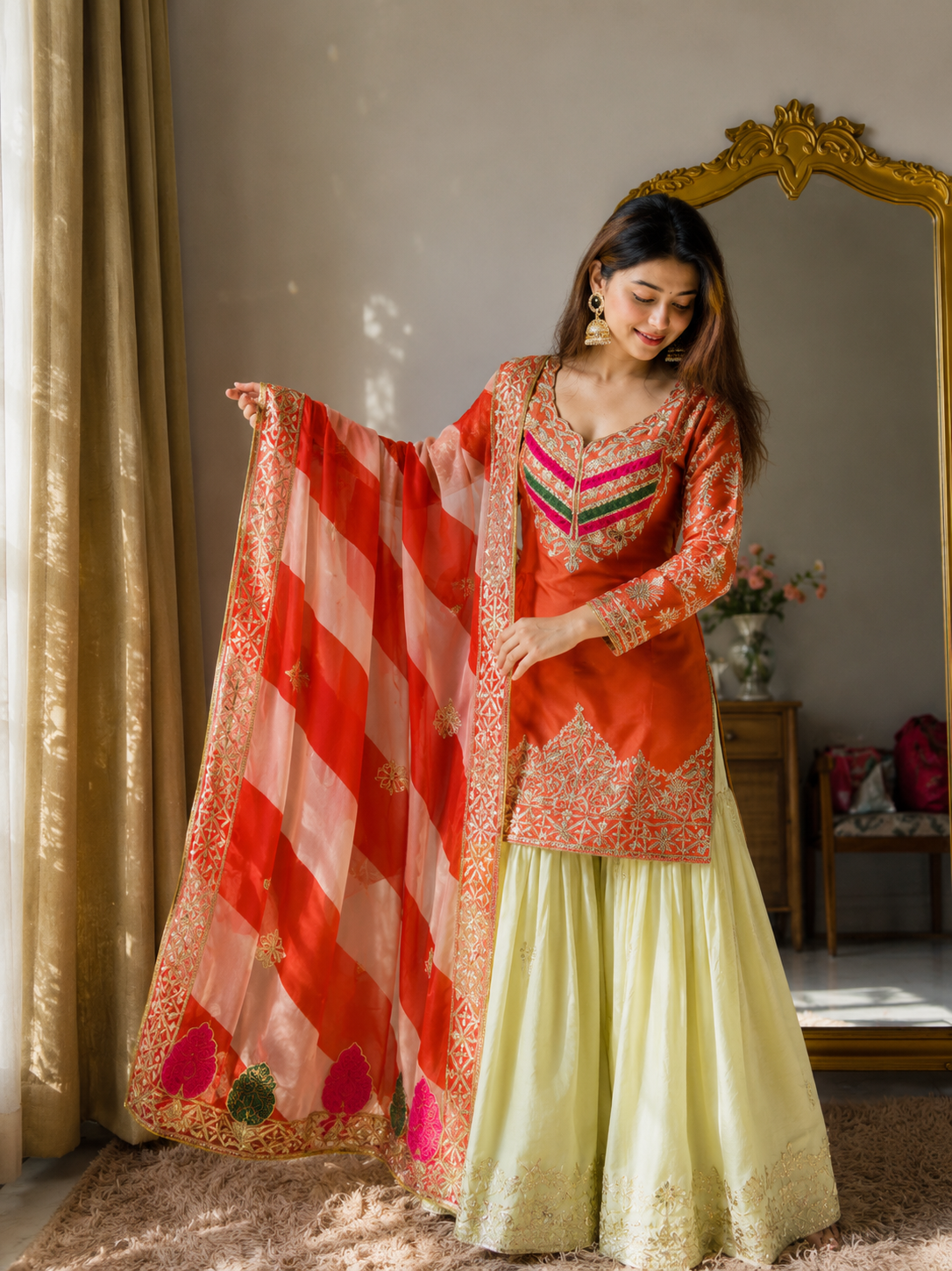 Fiza Royale Embroidered Suit Set