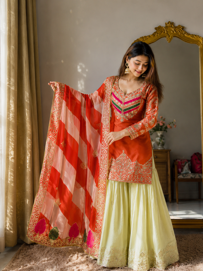 Fiza Royale Embroidered Suit Set