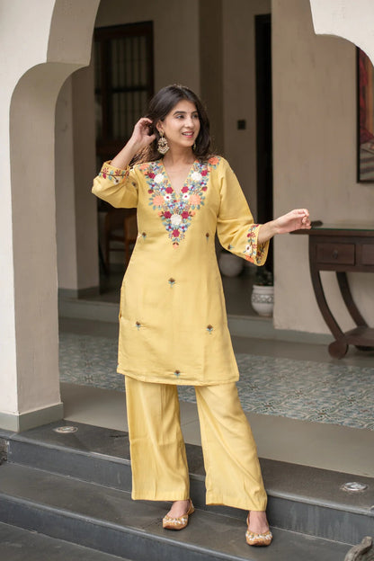 Phoolwari Heritage Embroidered Co-ord Set