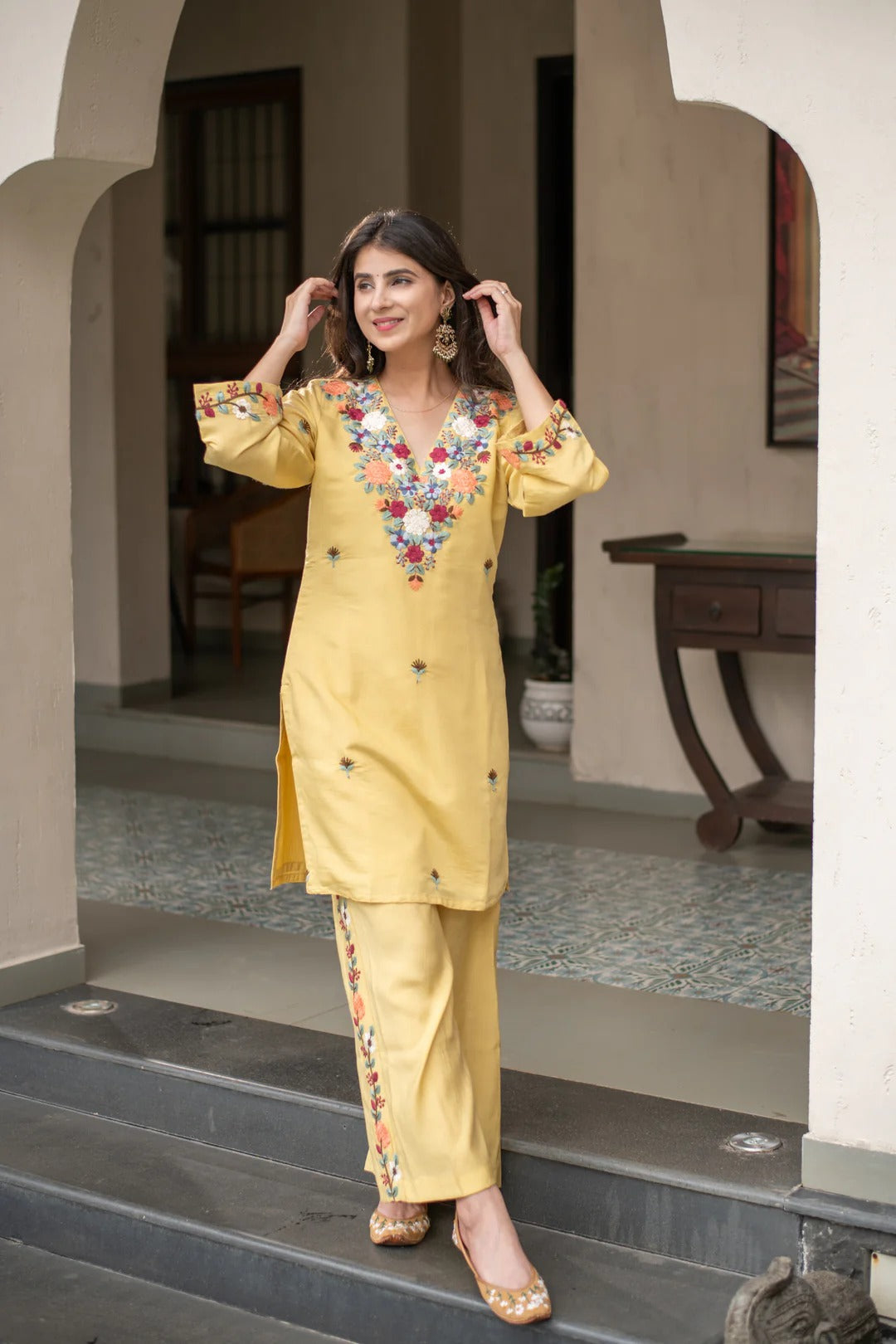 Phoolwari Heritage Embroidered Co-ord Set