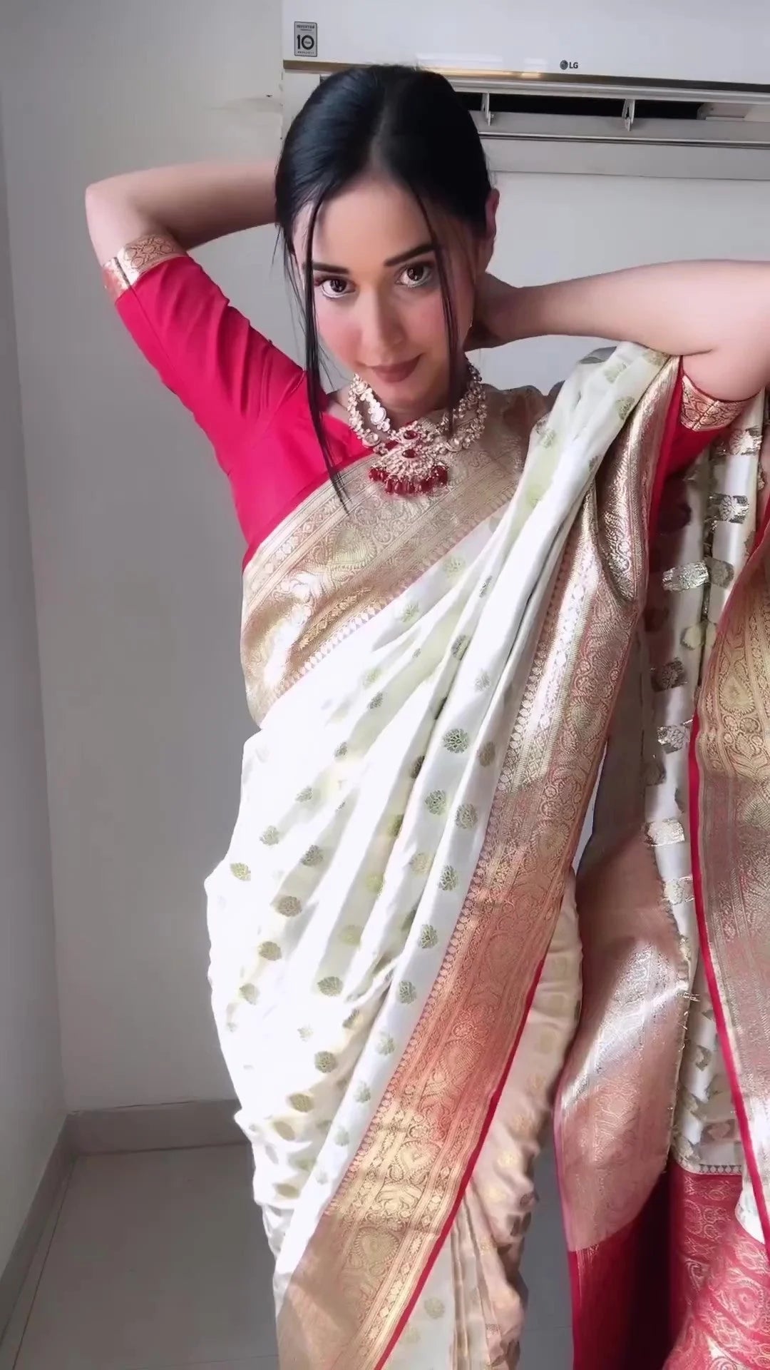 Trending 1 Min Ready To Wear Soft Silk Saree With Blouse